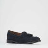 Hombre Barca | Mocasines Tacon 1 Cm Ante Azul