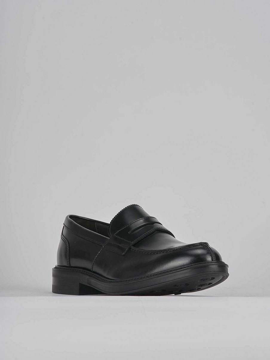 Hombre Barca | Mocasines Piel Negro