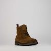 Hombre Barca | Botas Militares Gamuza Marron