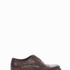 Hombre Barca | Zapatos Con Cordones Tacon 2 Cm Piel Marron Oscuro