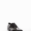 Hombre Barca | Zapatos Con Cordones Tacon 2 Cm Piel Negro