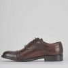 Hombre Barca | Zapatos Con Cordones Piel Marron