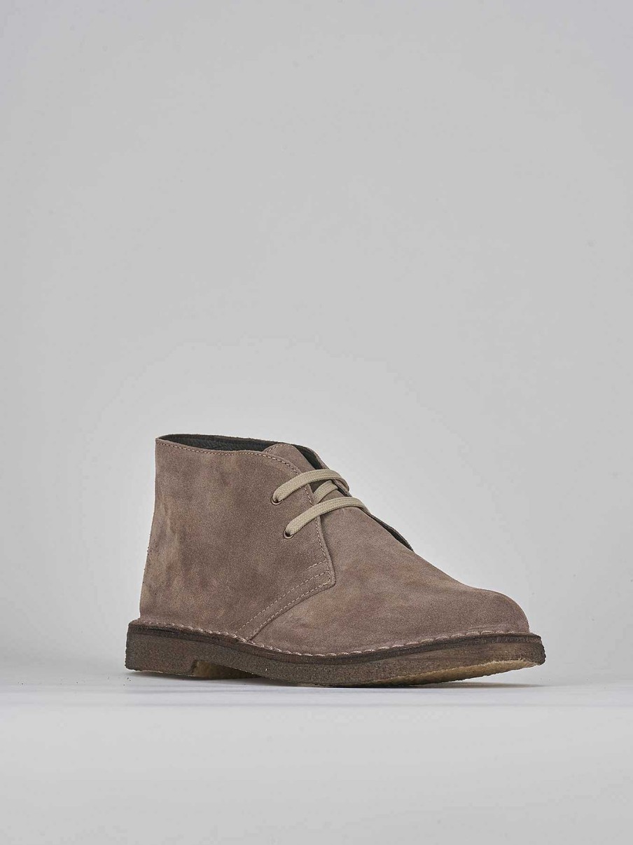 Hombre Barca | Botas Militares Ante Beige