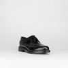 Hombre Barca | Zapatos Con Cordones Tacon 2 Cm Piel Negro