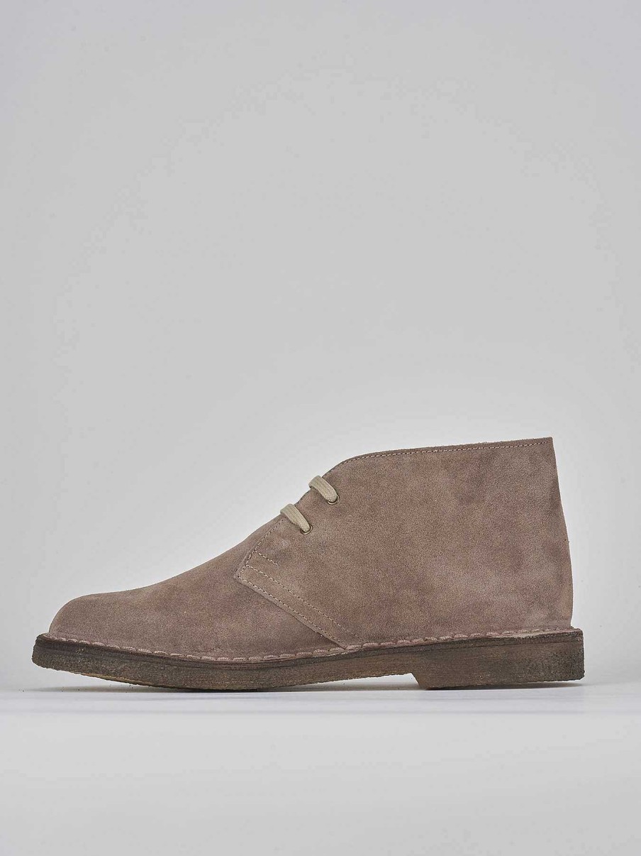 Hombre Barca | Botas Militares Ante Beige