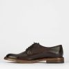 Hombre Barca | Zapatos Con Cordones Tacon 1 Cm Piel Marron Oscuro