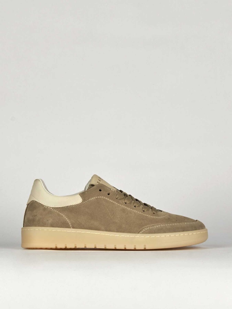 Hombre Barca | Zapatillas Gamuza Beige