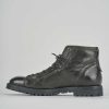 Hombre Barca | Botas Militares Piel Verde