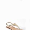 Mujer Barca | Chanclas Tacon 1 Cm Piel Oro