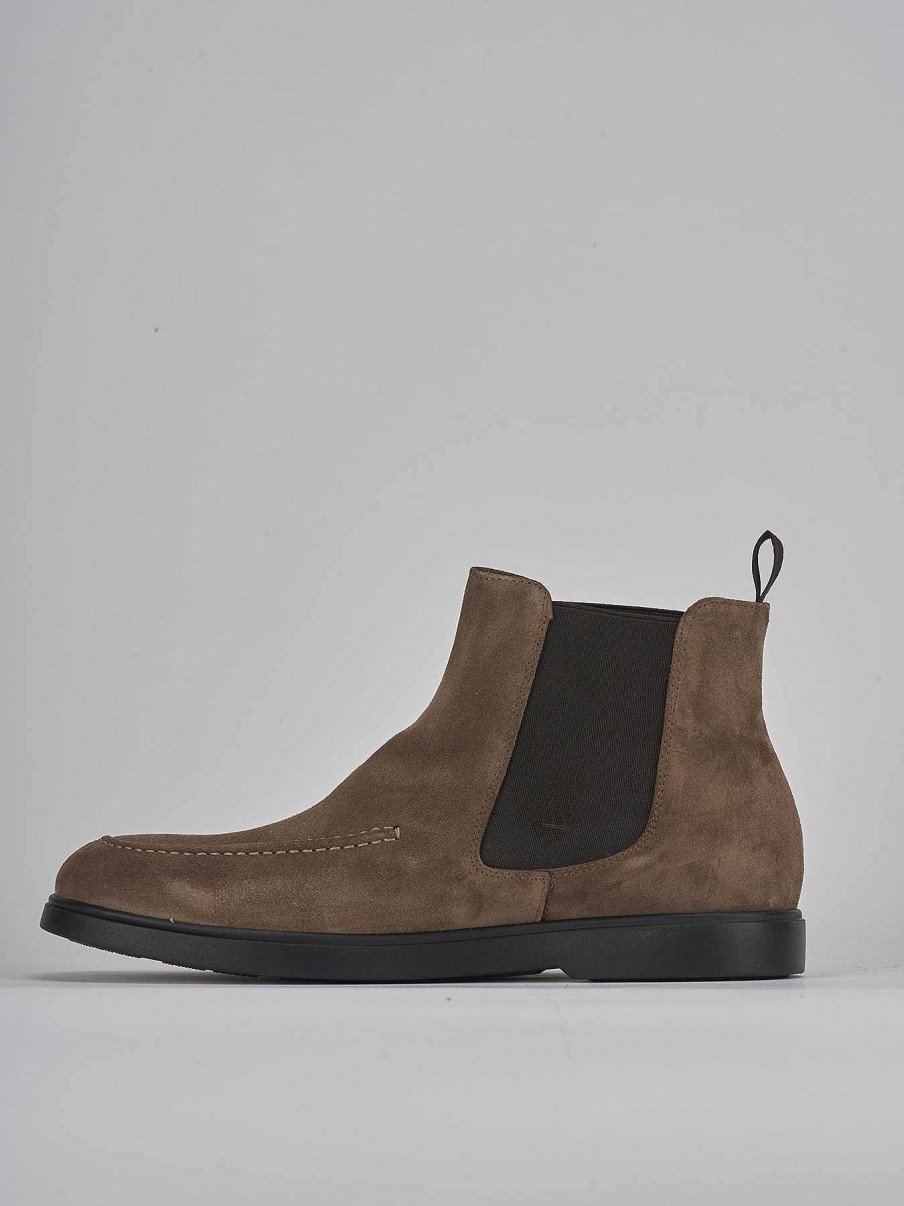 Hombre Barca | Botines Ante Beige