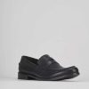 Hombre Barca | Mocasines Tacon 1 Cm Piel Negro