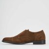 Hombre Barca | Zapatos Con Cordones Tacon 1 Cm Ante Marron