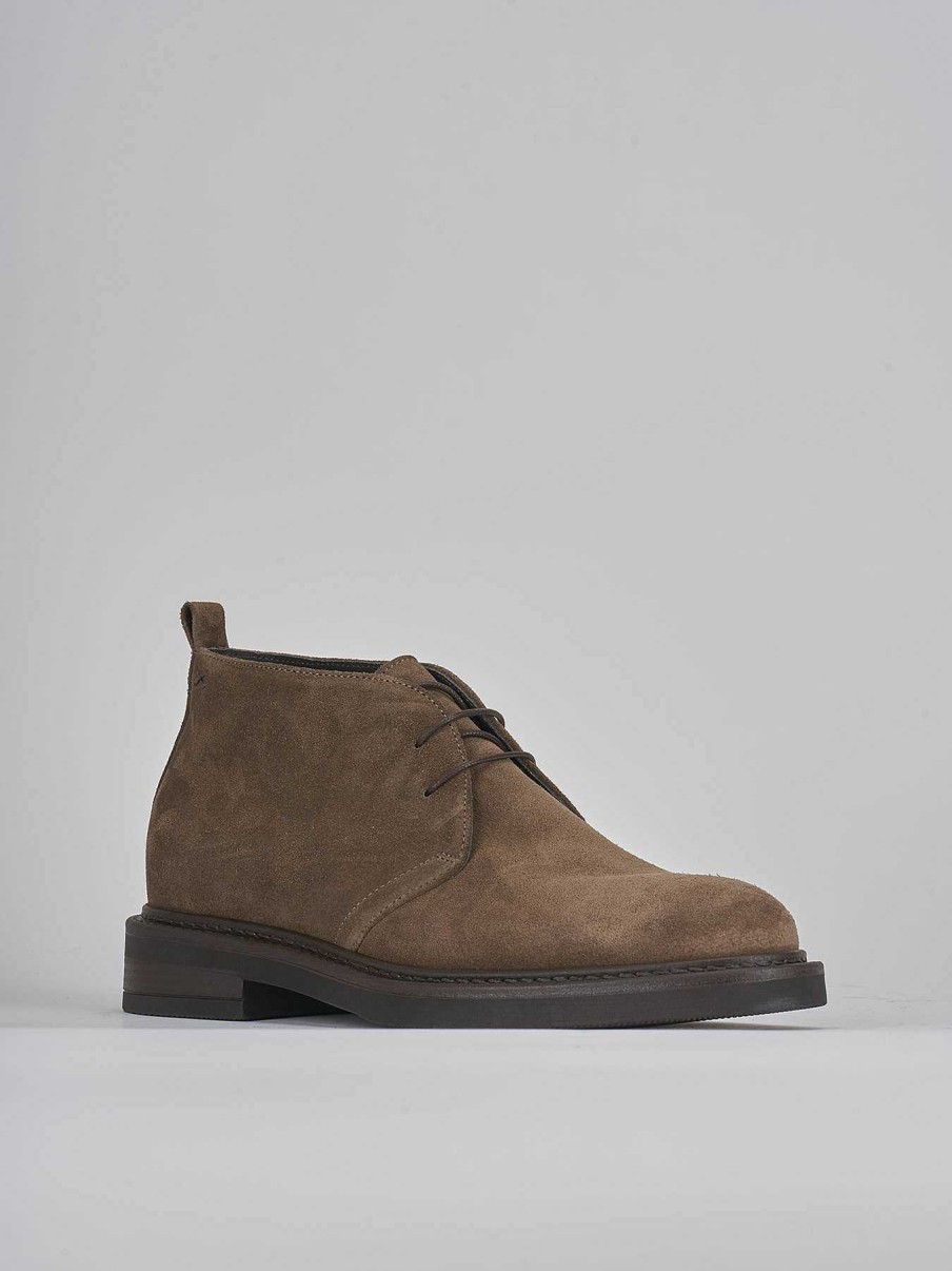 Hombre Barca | Botas Militares Ante Beige