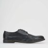 Hombre Barca | Zapatos Con Cordones Tacon 1 Cm Piel Negro