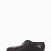 Hombre Barca | Zapatos Con Cordones Tacon 2 Cm Piel Negro