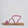 Mujer Barca | Sandalias Tacon Bajo Tacon 1 Cm Piel Rosa