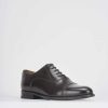 Hombre Barca | Zapatos Con Cordones Tacon 1 Cm Piel Marron Oscuro