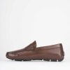 Hombre Barca | Mocasines Piel Marron Oscuro