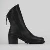 Mujer Barca | Botines Tacon Tacon 6 Cm Piel Negro