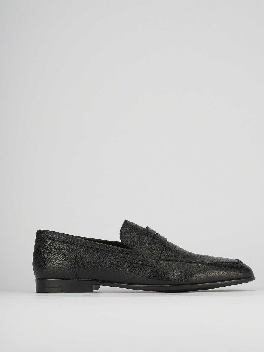 Hombre Barca | Mocasines Piel Negro