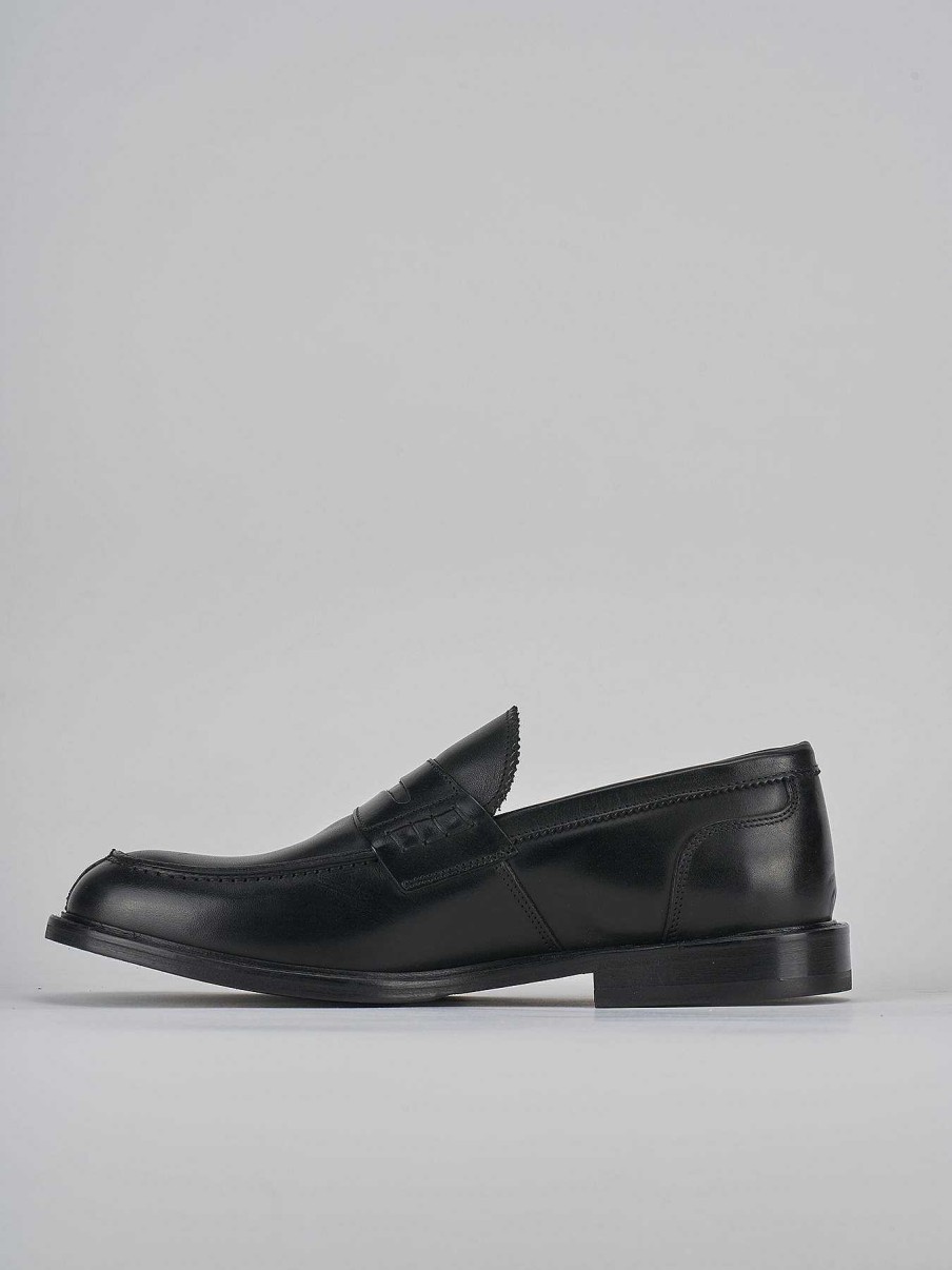 Hombre Barca | Mocasines Piel Negro