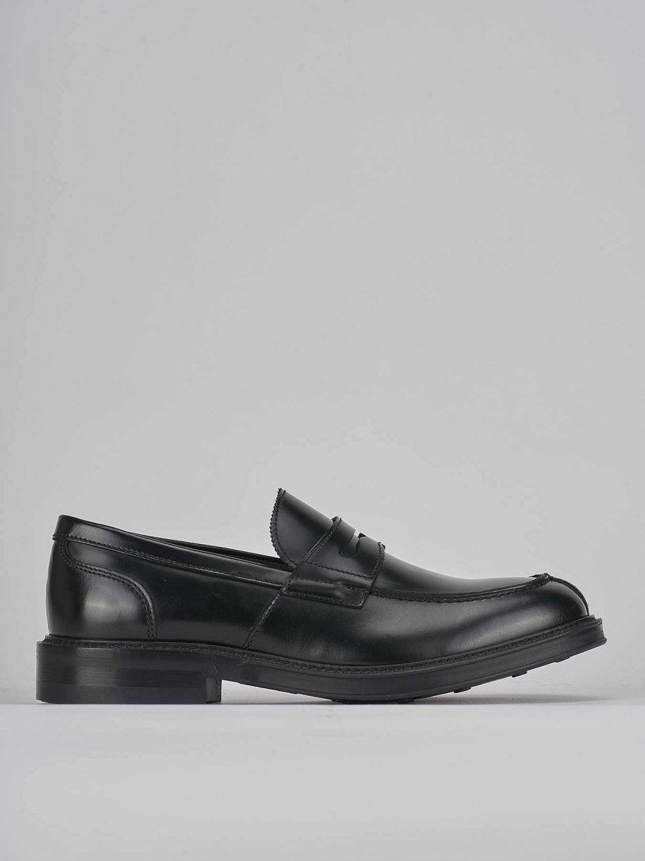 Hombre Barca | Mocasines Piel Negro