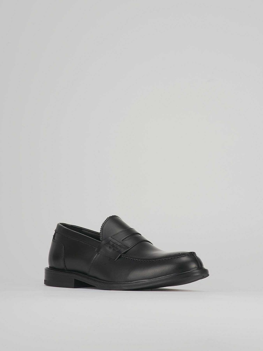 Hombre Barca | Mocasines Piel Negro