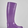 Mujer Barca | Botas Tacon Bajo Tacon 2 Cm Goma Violeta