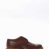 Hombre Barca | Zapatos Con Cordones Tacon 2 Cm Piel Marron