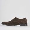 Hombre Barca | Zapatos Con Cordones Tacon 1 Cm Ante Marron Oscuro