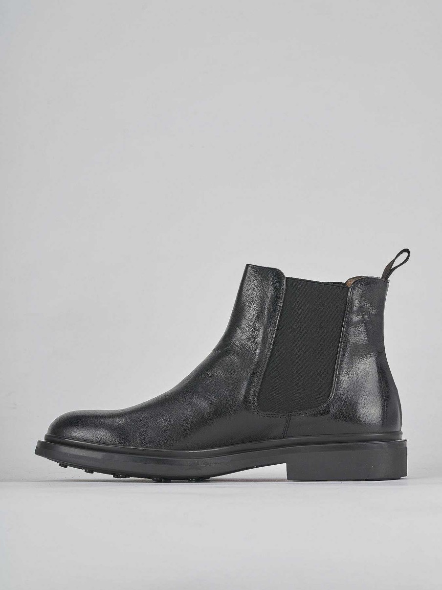 Hombre Barca | Botines Piel Negro