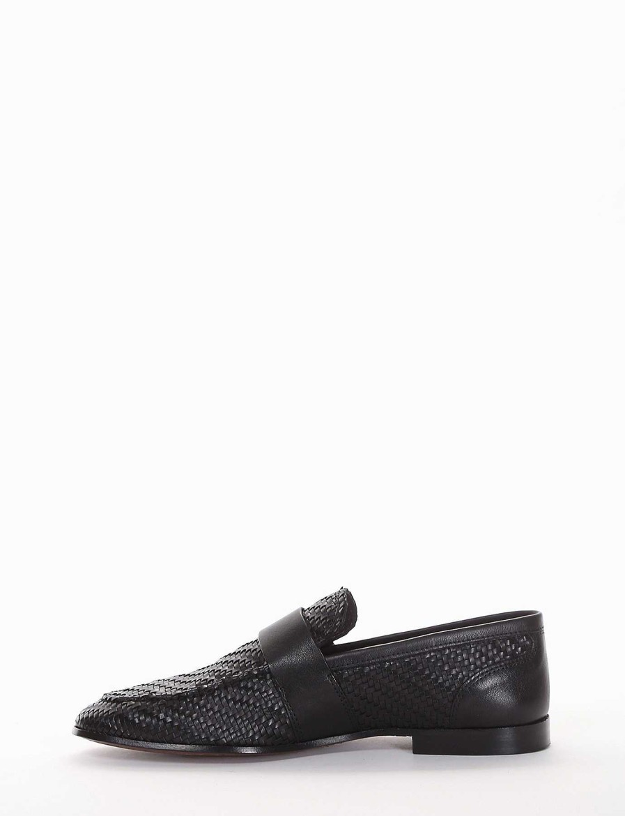 Hombre Barca | Mocasines Tacon 2 Cm Piel Negro