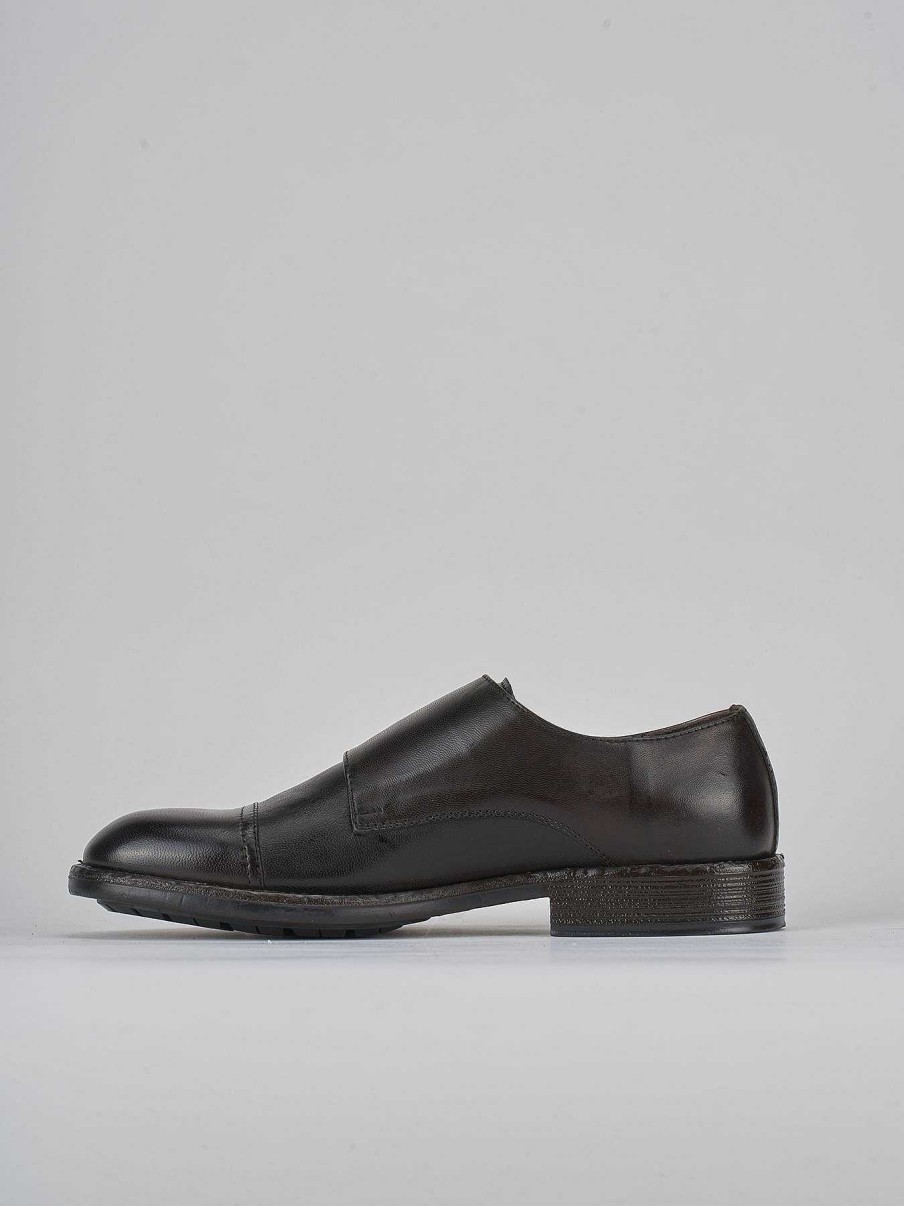 Hombre Barca | Zapatos Con Cordones Piel Marron Oscuro