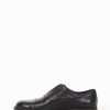 Hombre Barca | Zapatos Con Cordones Tacon 2 Cm Piel Negro