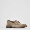 Hombre Barca | Mocasines Tacon 1 Cm Ante Beige