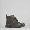 Hombre Barca | Botas Militares Piel Verde