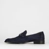 Hombre Barca | Mocasines Tacon 1 Cm Gamuza Azul