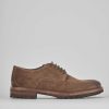 Hombre Barca | Zapatos Con Cordones Ante Marron