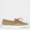 Hombre Barca | Mocasines Tacon 1 Cm Gamuza Beige