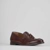 Hombre Barca | Mocasines Tacon 2 Cm Piel Marron