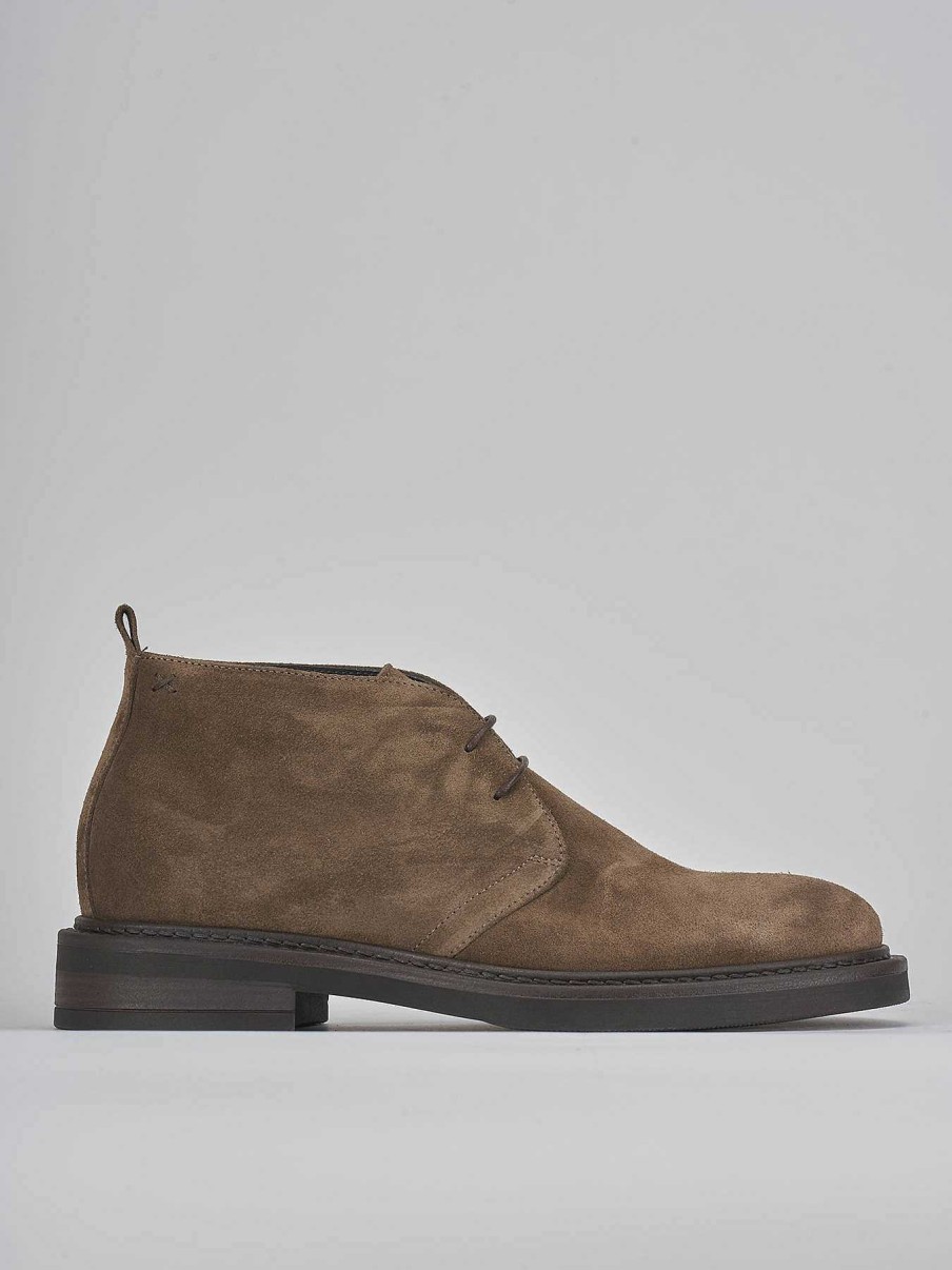 Hombre Barca | Botas Militares Ante Beige