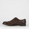 Hombre Barca | Zapatos Con Cordones Tacon 2 Cm Piel Marron Oscuro