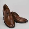 Hombre Barca | Zapatos Con Cordones Tacon 1 Cm Piel Marron