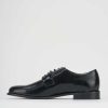 Hombre Barca | Zapatos Con Cordones Piel Negra