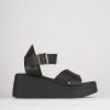 Mujer Barca | Tacones Cuna Tacon 5 Cm Cuero Negro