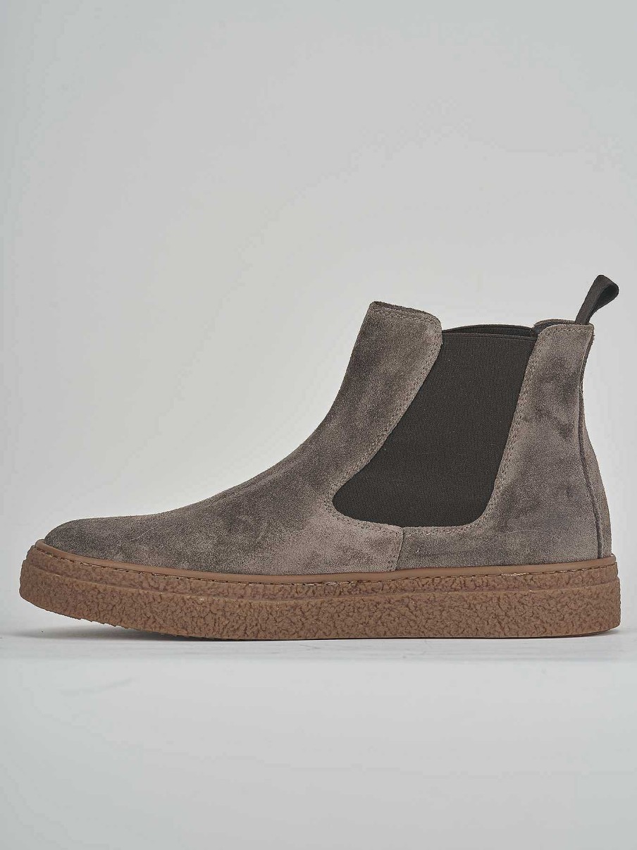 Hombre Barca | Botines Ante Beige