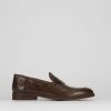 Hombre Barca | Mocasines Tacon 2 Cm Piel Marron