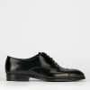 Hombre Barca | Zapatos Con Cordones Tacon 2 Cm Piel Negro