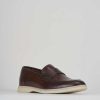 Hombre Barca | Mocasines Piel Marron Oscuro