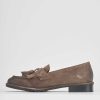 Mujer Barca | Mocasines Tacon 2 Cm Ante Beige